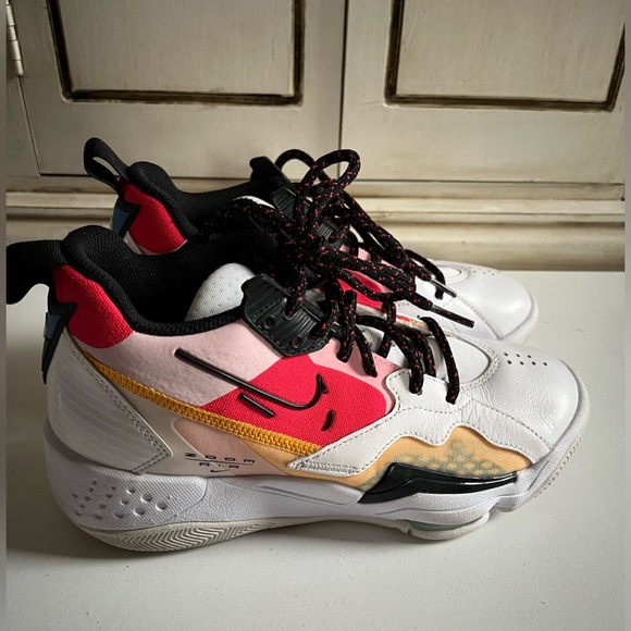 Nike Shoes - Women’s Nike Jordan Zoom 92 White Black Siren Red Yellow Shoes Sneakers 7.5